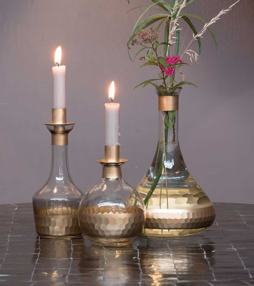 Bougeoir / Vase - moyen format - Reflexions