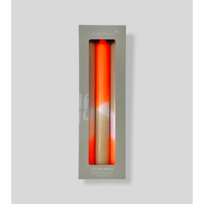 Bougies Papaya Sand en boîte – Un ensemble de couleurs douces et vives pour sublimer votre décoration.