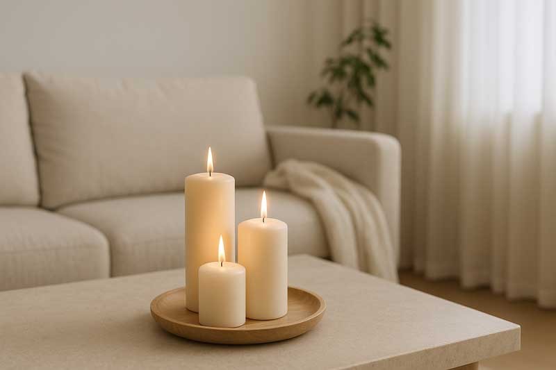 Bougie blanche : signification, symbolique & usages déco